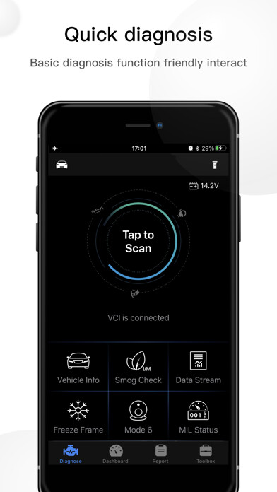 Emulate iPhone app OBD GO using MyAndroid