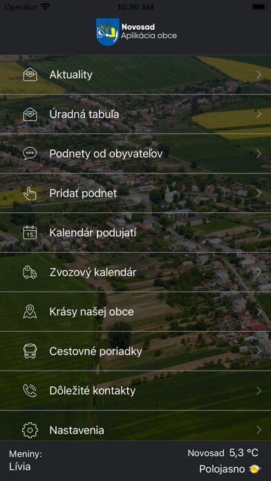 Emulate iPhone app Obec Novosad using MyAndroid Emulate iPhone app Obec Novosad using MyAndroid