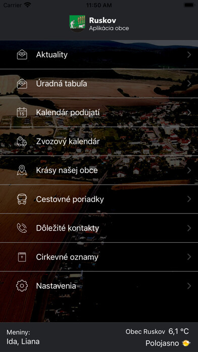 Emulate iPhone app Obec Ruskov using MyAndroid Emulate iPhone app Obec Ruskov using MyAndroid