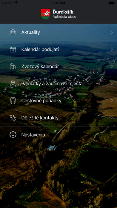 Emulate iPhone app Obec Ďurďošík using MyAndroid Emulate iPhone app Obec Ďurďošík using MyAndroid