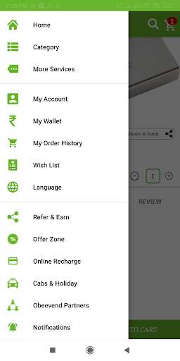 Run android online APK Obeevend - Online Shopping App from MyAndroid or emulate Obeevend - Online Shopping App using MyAndroid