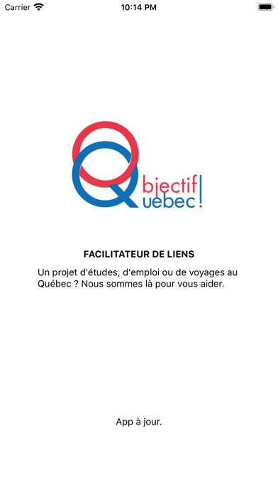 Emulate iPhone app Objectif Québec! using MyAndroid