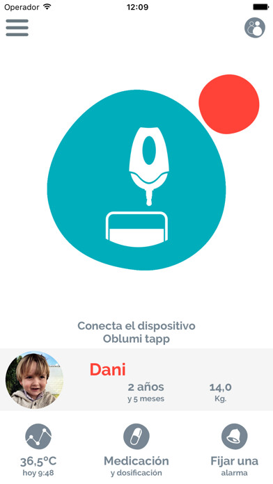 Emulate iPhone app Oblumi tapp thermometer using MyAndroid