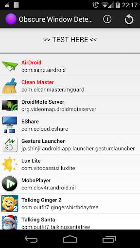Run android online APK Obscure Window Detector from MyAndroid or emulate Obscure Window Detector using MyAndroid