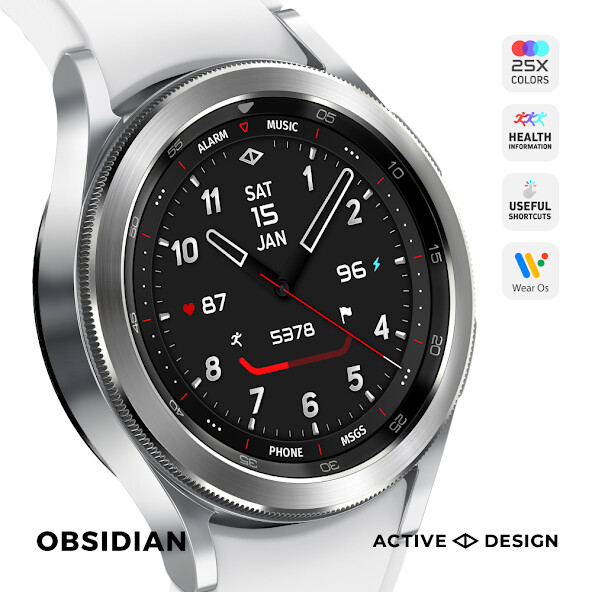 Run android online APK Obsidian: Analog Watch Face from MyAndroid or emulate Obsidian: Analog Watch Face using MyAndroid