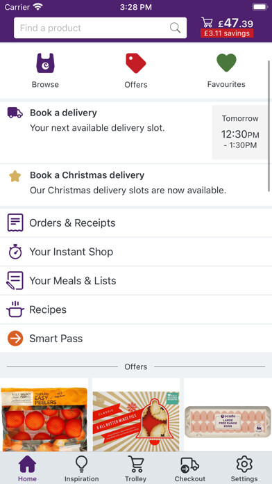 Emulate iPhone app Ocado: supermarket shopping using MyAndroid Emulate iPhone app Ocado: supermarket shopping using MyAndroid