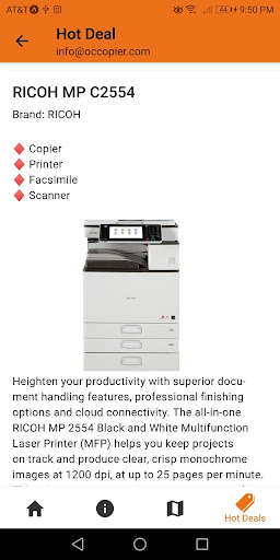 Run android online APK OC Copier Sales and Services from MyAndroid or emulate OC Copier Sales and Services using MyAndroid