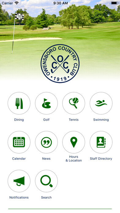 Emulate iPhone app OCC - Owensboro Country Club using MyAndroid