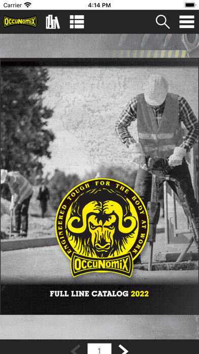 Emulate iPhone app OccuNomix Safety Catalogs using MyAndroid