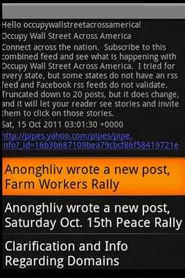 Emulate Android APK Occupy Wall Street America!