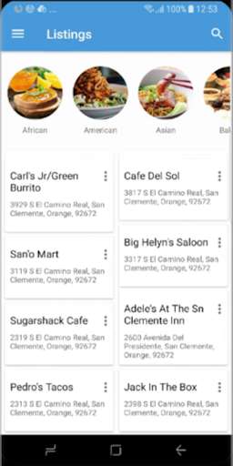 Run android online APK OcDineOut from MyAndroid or emulate OcDineOut using MyAndroid