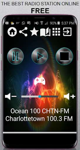 Emulate Android APK Ocean 100 CHTN-FM Charlottetown 100.3 FM CA App Ra