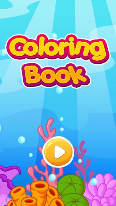 Emulate iPhone app Ocean Animals Coloring Book for Children HD using MyAndroid