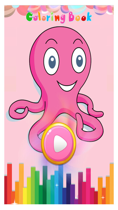 Emulate iPhone app Ocean Animals Coloring Book - for Kids using MyAndroid