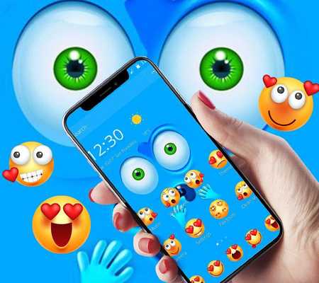 Emulate Android APK Ocean Blue Smiley Emoji