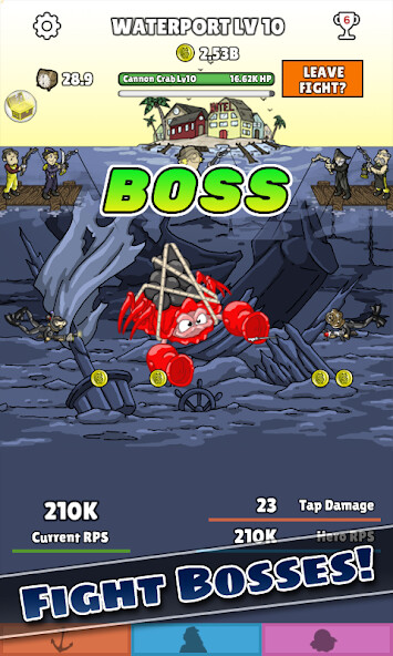 Run android online APK Ocean Clicker: Like Tap Titans from MyAndroid or emulate Ocean Clicker: Like Tap Titans using MyAndroid