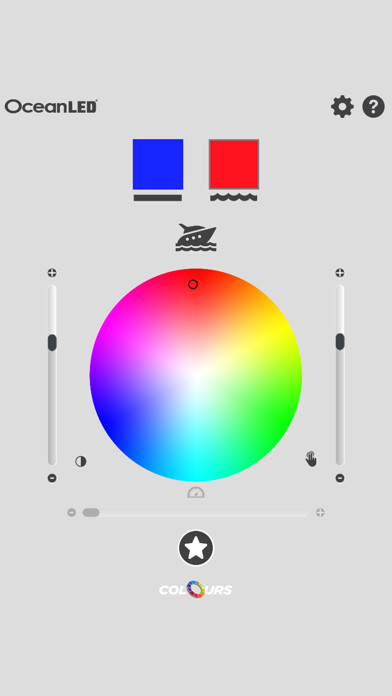 Emulate iPhone app OceanDMX Colours using MyAndroid