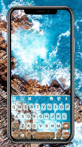 Run android online APK Ocean Rocks Keyboard Background from MyAndroid or emulate Ocean Rocks Keyboard Background using MyAndroid