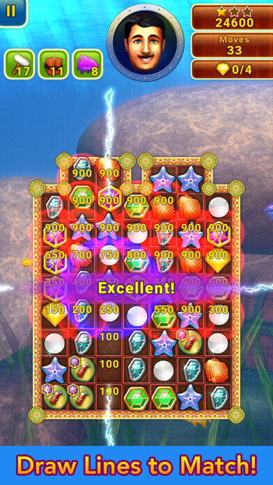 Emulate iPhone app OceanuX Deluxe - Match 3 using MyAndroid Emulate iPhone app OceanuX Deluxe - Match 3 using MyAndroid