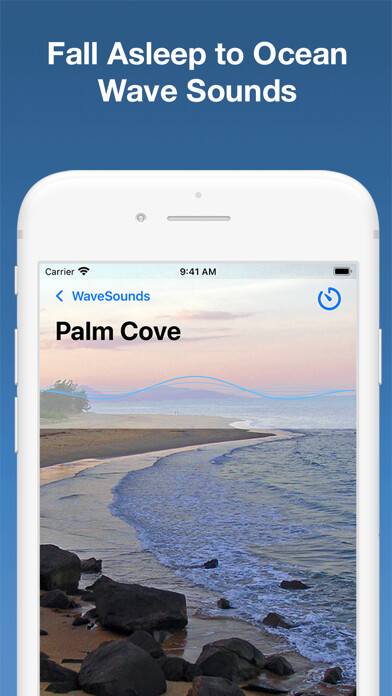 Emulate iPhone app Ocean Wave Sounds for Sleep using MyAndroid