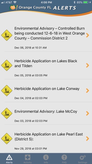 Emulate iPhone app OCFL Alert using MyAndroid Emulate iPhone app OCFL Alert using MyAndroid