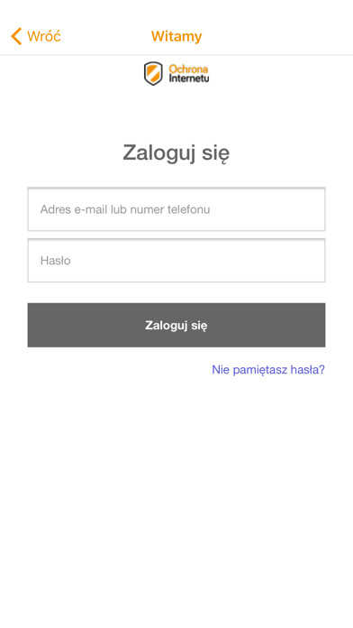 Emulate iPhone app Ochrona Internetu CP using MyAndroid Emulate iPhone app Ochrona Internetu CP using MyAndroid