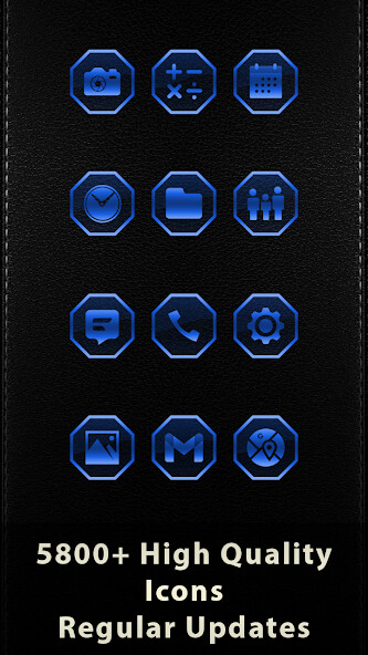 Run android online APK Octa Glass Blue Icons from MyAndroid or emulate Octa Glass Blue Icons using MyAndroid