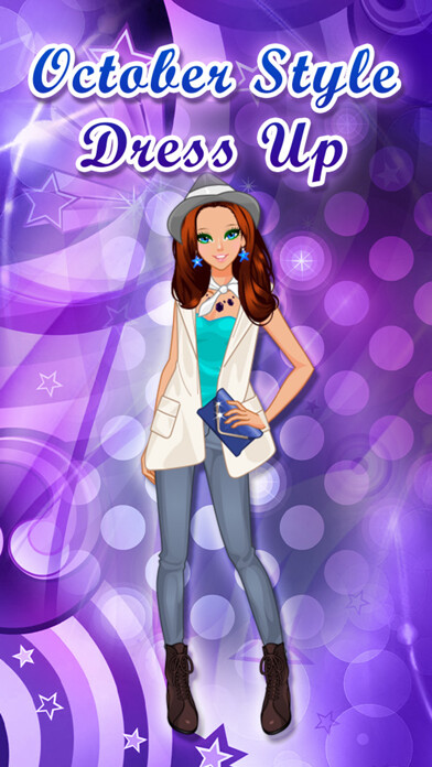 Emulate iPhone app October Style Dress Up - Makeover game for girls using MyAndroid