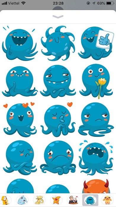 Emulate iPhone app Octopus Cute Funny Stickers using MyAndroid Emulate iPhone app Octopus Cute Funny Stickers using MyAndroid
