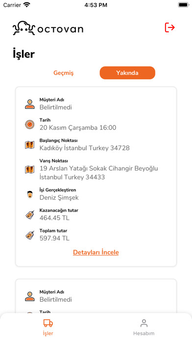 Emulate iPhone app Octovan Sürücü using MyAndroid Emulate iPhone app Octovan Sürücü using MyAndroid