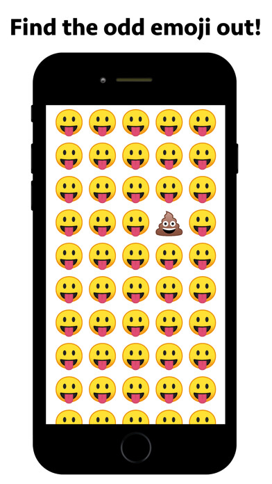 Emulate iPhone app Odd Emoji Out game using MyAndroid
