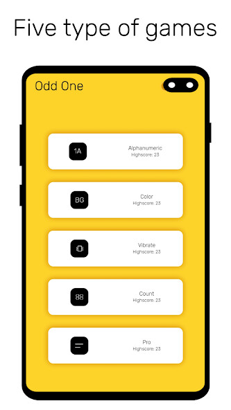 Run android online APK Odd One - 5 in 1 Games from MyAndroid or emulate Odd One - 5 in 1 Games using MyAndroid