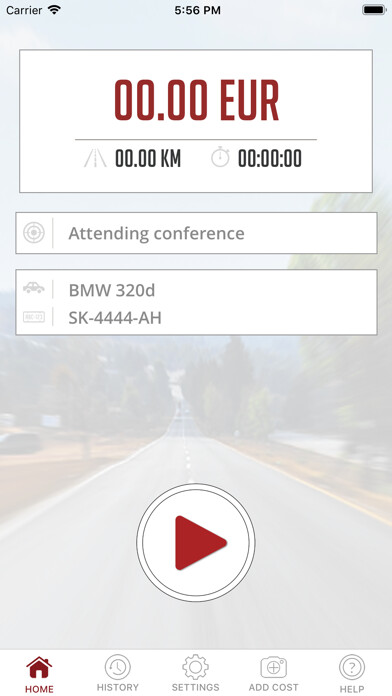 Emulate iPhone app OdoCost, travel ordes using MyAndroid