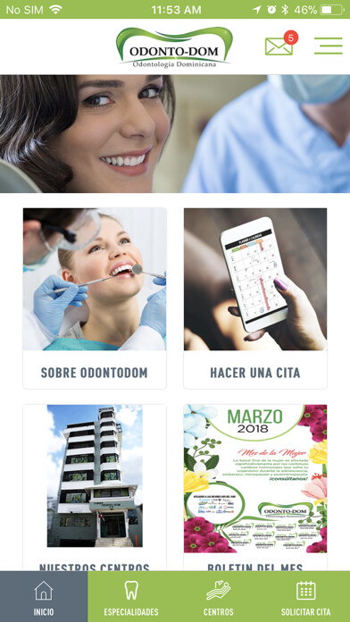 Emulate iPhone app Odontodom APP using MyAndroid