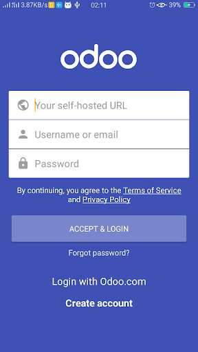 Run android online APK Odoo Expense from MyAndroid or emulate Odoo Expense using MyAndroid