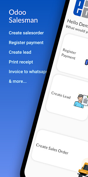 Run android online APK Odoo Salesman from MyAndroid or emulate Odoo Salesman using MyAndroid
