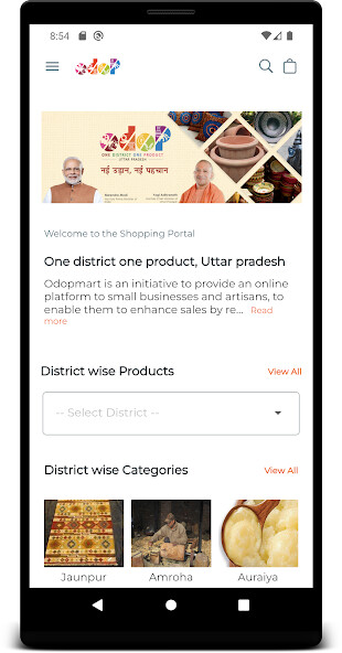 Run android online APK ODOP Mart from MyAndroid or emulate ODOP Mart using MyAndroid
