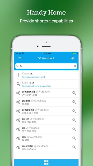 Emulate iPhone app OE Wordbook 2 using MyAndroid Emulate iPhone app OE Wordbook 2 using MyAndroid