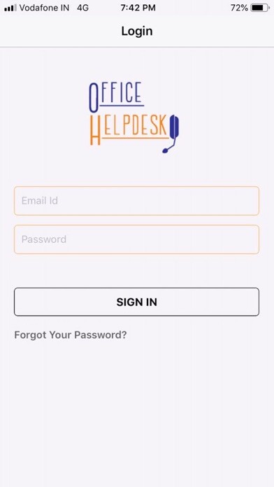 Emulate iPhone app Office Helpdesk using MyAndroid