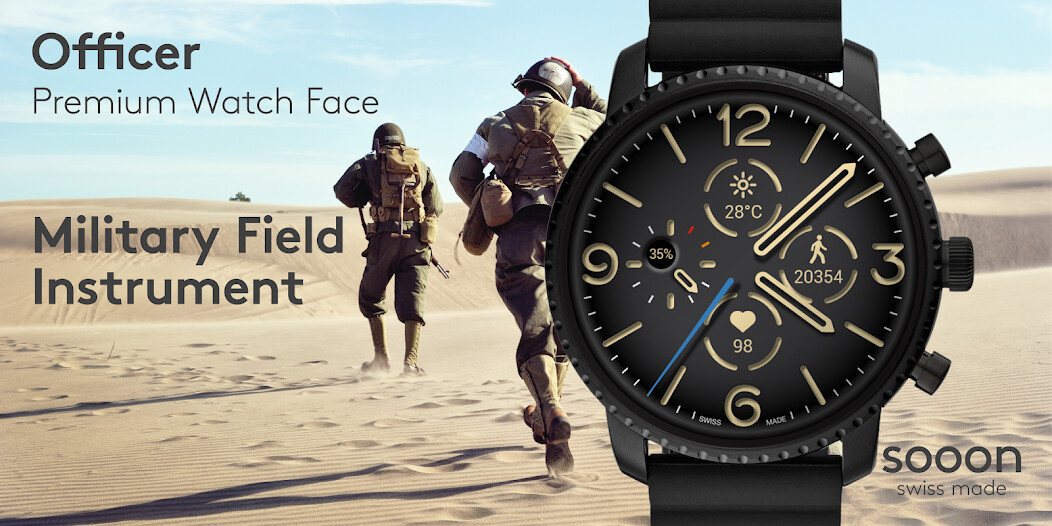 Run android online APK Officer Watch Face from MyAndroid or emulate Officer Watch Face using MyAndroid