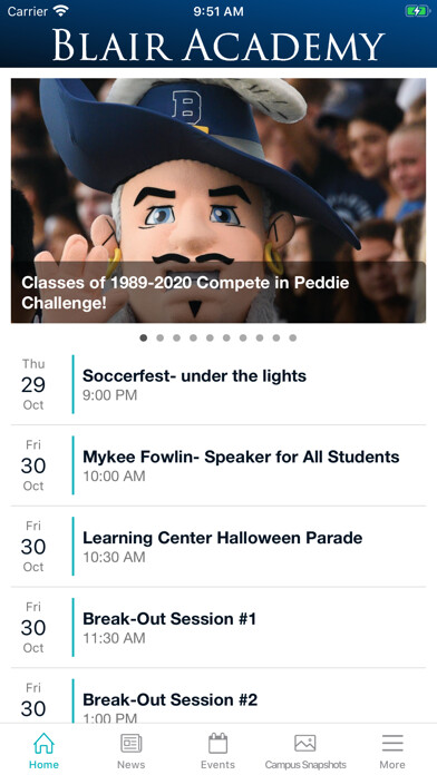 Emulate iPhone app Official Blair Academy App using MyAndroid Emulate iPhone app Official Blair Academy App using MyAndroid