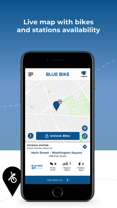 Emulate iPhone app Official BlueBikeSC using MyAndroid