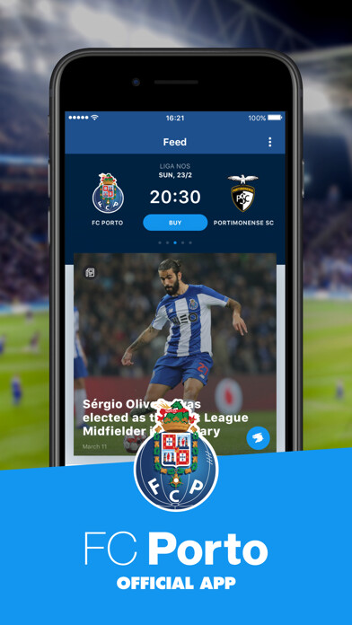 Emulate iPhone app Official FC Porto app using MyAndroid