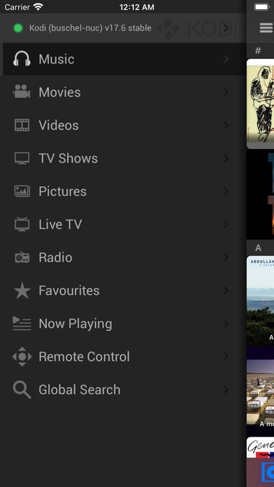 Emulate iPhone app Official Kodi Remote using MyAndroid