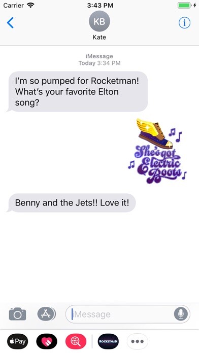 Emulate iPhone app Official Rocketman Stickers using MyAndroid Emulate iPhone app Official Rocketman Stickers using MyAndroid