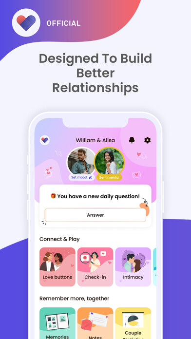 Emulate iPhone app Official, The Relationship App using MyAndroid