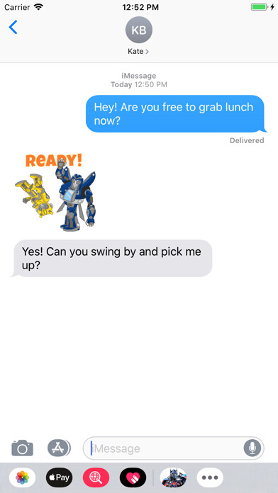 Emulate iPhone app Official Transformers Stickers using MyAndroid Emulate iPhone app Official Transformers Stickers using MyAndroid