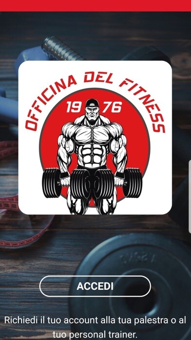 Emulate iPhone app Officina Del Fitness using MyAndroid