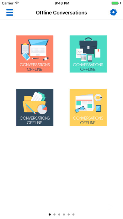 Emulate iPhone app Offline Conversations - Easy English Practice using MyAndroid Emulate iPhone app Offline Conversations - Easy English Practice using MyAndroid