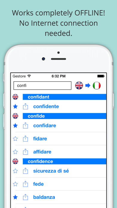 Emulate iPhone app Offline English Italian Dictionary (Dizionario) using MyAndroid Emulate iPhone app Offline English Italian Dictionary (Dizionario) using MyAndroid
